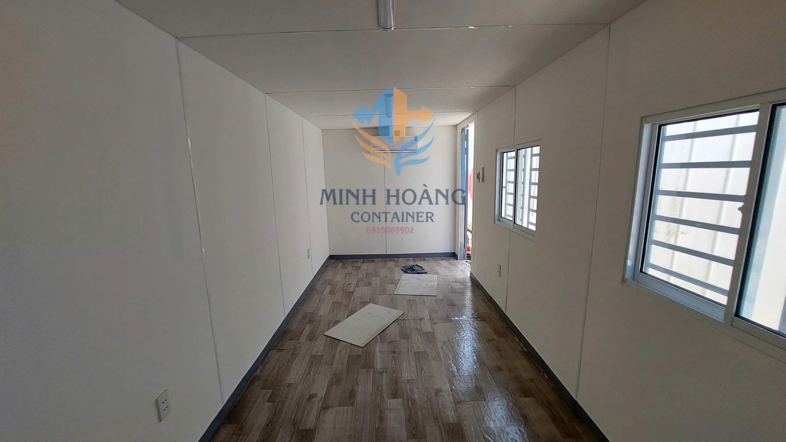 Container Văn Phòng 20 Feet Xám Hiện Đại